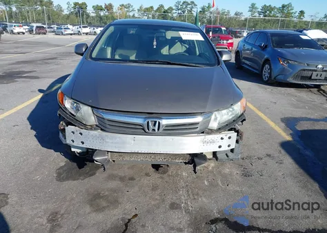 2012 Honda Civic Lx z USA, uszkodzony, nr VIN 19XFB2F53CE355064